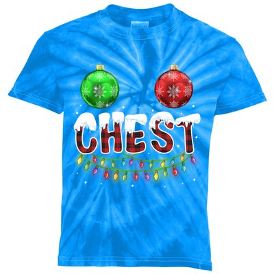 Chest Nuts Christmas Gift Funny Matching Couple Chestnuts Gift Kids Tie-Dye T-Shirt