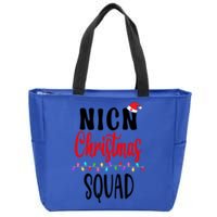 Christmas Nurse Crew Matching Er Nursing Great Gift Zip Tote Bag