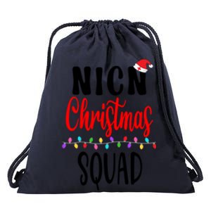 Christmas Nurse Crew Matching Er Nursing Great Gift Drawstring Bag