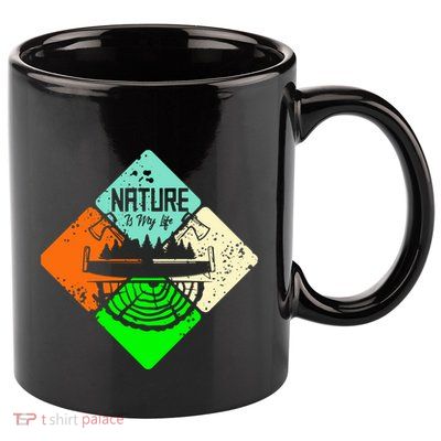 Colorful Nature 11oz C Handle Ceramic Mug