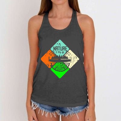 Colorful Nature Women's Knotted Racerback Tank
