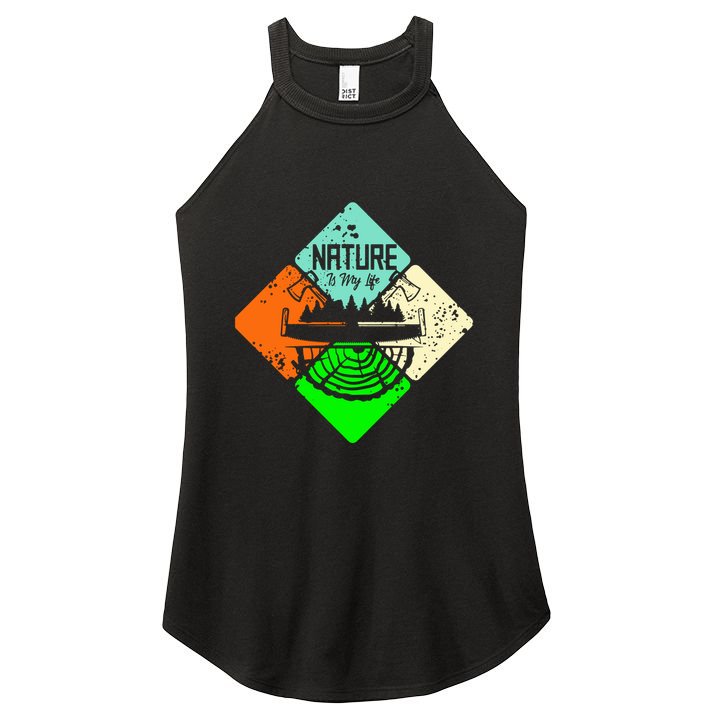 Colorful Nature Women's Perfect Tri Rocker Tank