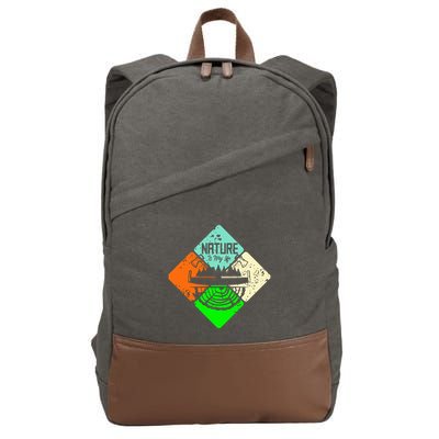 Colorful Nature Cotton Canvas Backpack