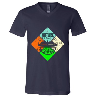 Colorful Nature V-Neck T-Shirt