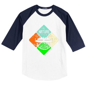 Colorful Nature Baseball Sleeve Shirt