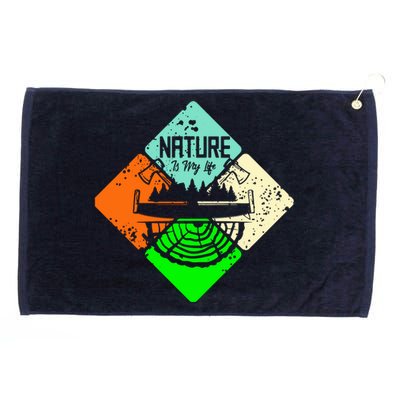 Colorful Nature Grommeted Golf Towel