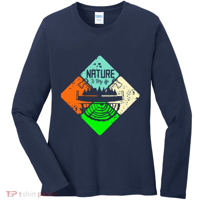 Colorful Nature Ladies Long Sleeve Shirt