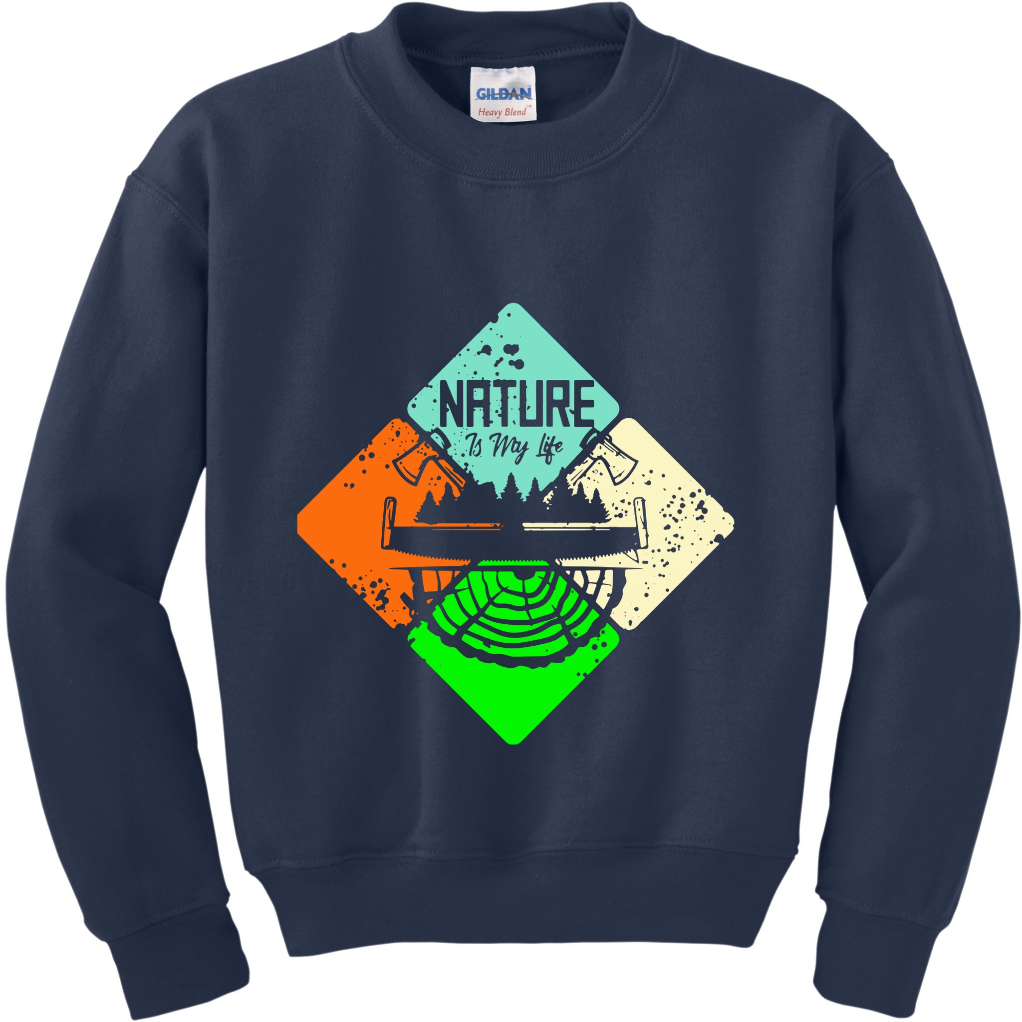 Colorful Nature Kids Sweatshirt