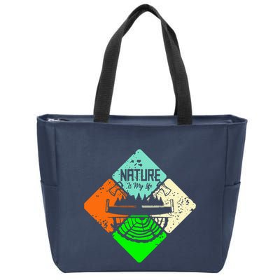 Colorful Nature Zip Tote Bag