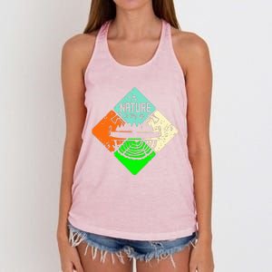 Colorful Nature Women's Knotted Racerback Tank