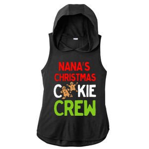 Cute Nana's Christmas Cookie Crew for Grand and Families  Ladies PosiCharge Tri-Blend Wicking Draft Hoodie Tank