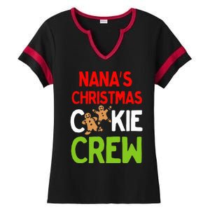 Cute Nana's Christmas Cookie Crew for Grand and Families  Ladies Halftime Notch Neck Tee