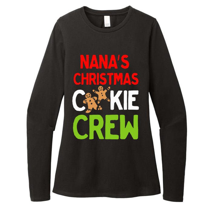 Cute Nana's Christmas Cookie Crew for Grand and Families  Womens CVC Long Sleeve Shirt