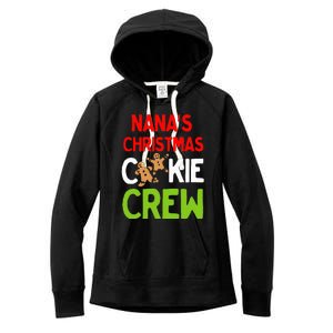 Cute Nana's Christmas Cookie Crew for Grand and Families  Women's Fleece Hoodie