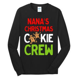 Cute Nana's Christmas Cookie Crew for Grand and Families  Tall Long Sleeve T-Shirt