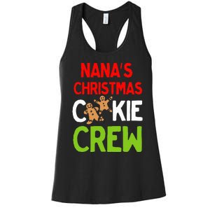 Cute Nana's Christmas Cookie Crew for Grand and Families  Women's Racerback Tank