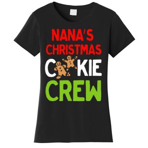 Cute Nana's Christmas Cookie Crew for Grand and Families  Women's T-Shirt