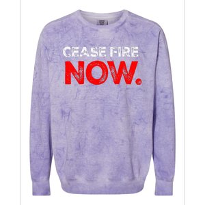 Ceasefire NOW Colorblast Crewneck Sweatshirt