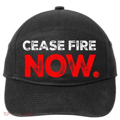 Ceasefire NOW 7-Panel Snapback Hat