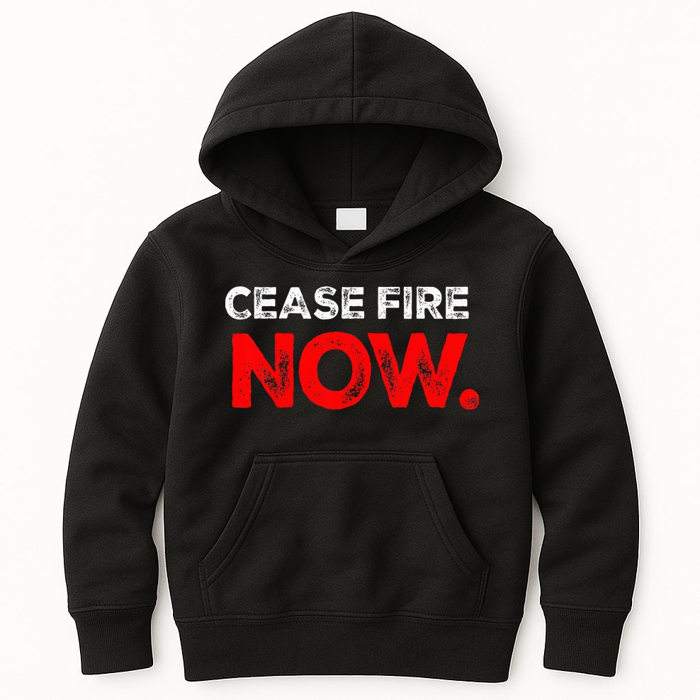 Ceasefire NOW Kids Hoodie