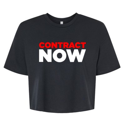 Contract Now Bella+Canvas Jersey Crop Tee