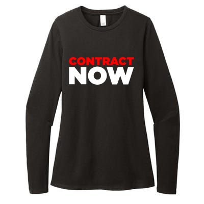 Contract Now Womens CVC Long Sleeve Shirt