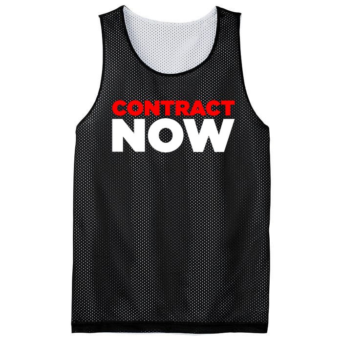 Contract Now Mesh Reversible Basketball Jersey Tank