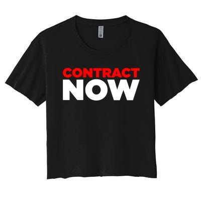 Contract Now Women's Crop Top Tee