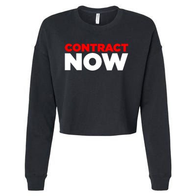 Contract Now Cropped Pullover Crew