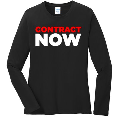 Contract Now Ladies Long Sleeve Shirt