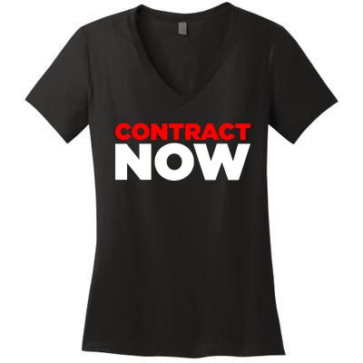 Contract Now Women's V-Neck T-Shirt