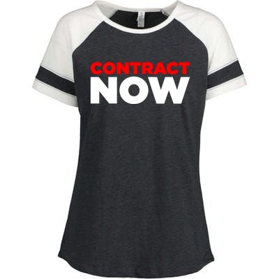 Contract Now Enza Ladies Jersey Colorblock Tee