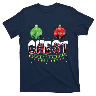 Chest Nuts Christmas Funny Matching Couple Chestnuts T-Shirt