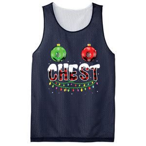 Chest Nuts Christmas Funny Matching Couple Chestnuts Mesh Reversible Basketball Jersey Tank