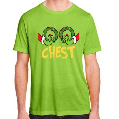 Chest Nuts Christmas Funny Matching Couple Chest Nuts  Adult ChromaSoft Performance T-Shirt