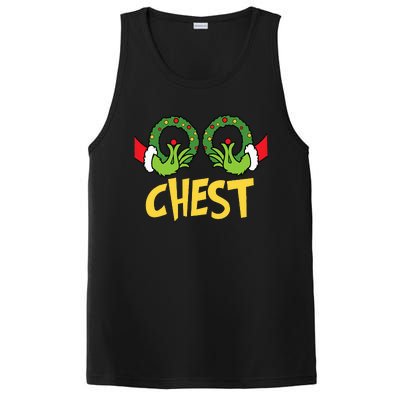 Chest Nuts Christmas Funny Matching Couple Chest Nuts  PosiCharge Competitor Tank