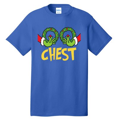 Chest Nuts Christmas Funny Matching Couple Chest Nuts  Tall T-Shirt