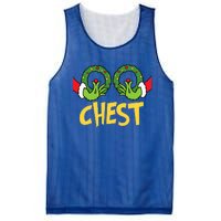 Chest Nuts Christmas Funny Matching Couple Chest Nuts  Mesh Reversible Basketball Jersey Tank