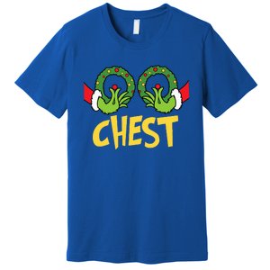 Chest Nuts Christmas Funny Matching Couple Chest Nuts  Premium T-Shirt