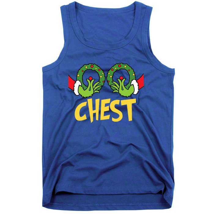 Chest Nuts Christmas Funny Matching Couple Chest Nuts  Tank Top