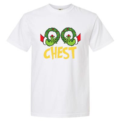 Chest Nuts Christmas Funny Matching Couple Chest Nuts  Garment-Dyed Heavyweight T-Shirt