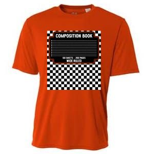 Composition Notebook Costume Fun Matching Halloween Costume Cooling Performance Crew T-Shirt