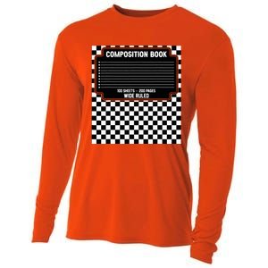 Composition Notebook Costume Fun Matching Halloween Costume Cooling Performance Long Sleeve Crew