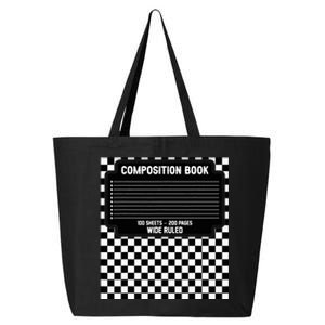 Composition Notebook Costume Fun Matching Halloween Costume 25L Jumbo Tote