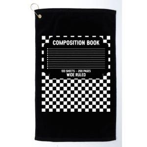 Composition Notebook Costume Fun Matching Halloween Costume Platinum Collection Golf Towel