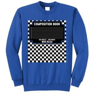 Composition Notebook Costume Fun Matching Halloween Costume Sweatshirt