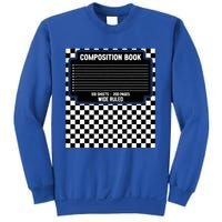 Composition Notebook Costume Fun Matching Halloween Costume Sweatshirt