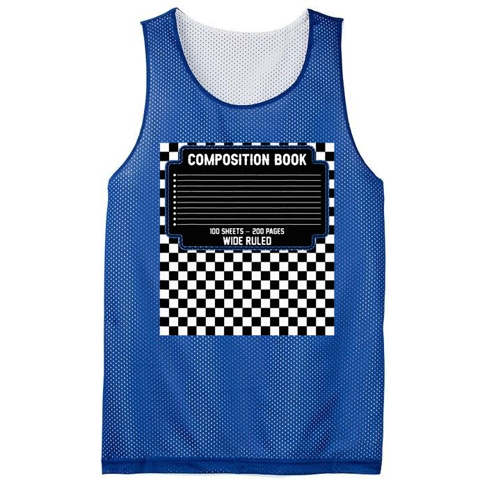 Composition Notebook Costume Fun Matching Halloween Costume Mesh Reversible Basketball Jersey Tank