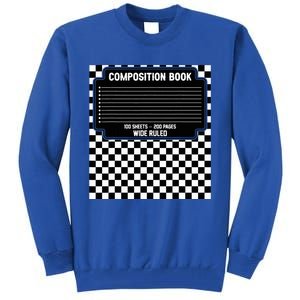 Composition Notebook Costume Fun Matching Halloween Costume Tall Sweatshirt