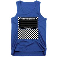 Composition Notebook Costume Fun Matching Halloween Costume Tank Top